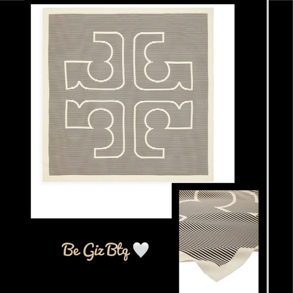 JUST IN TORY BURCH SILK SCARF PRICE FIRM - Picture 2 of 9